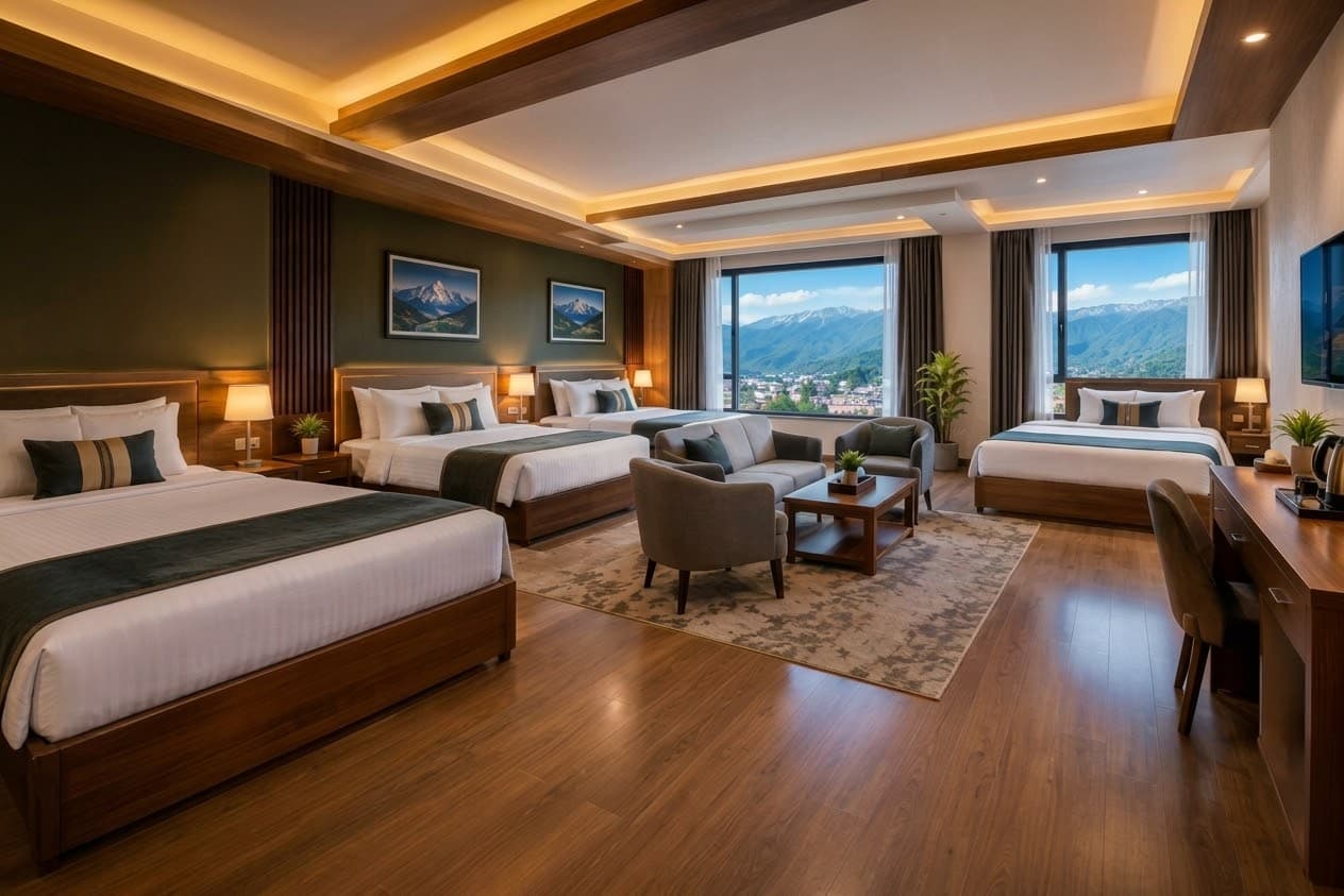 Hotel Gorkha scenic views and hospitality